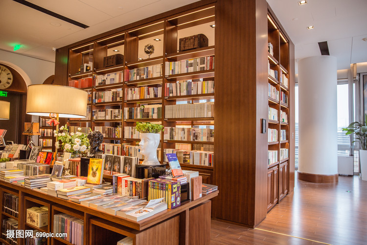 清新文藝城市溫馨書店環(huán)境